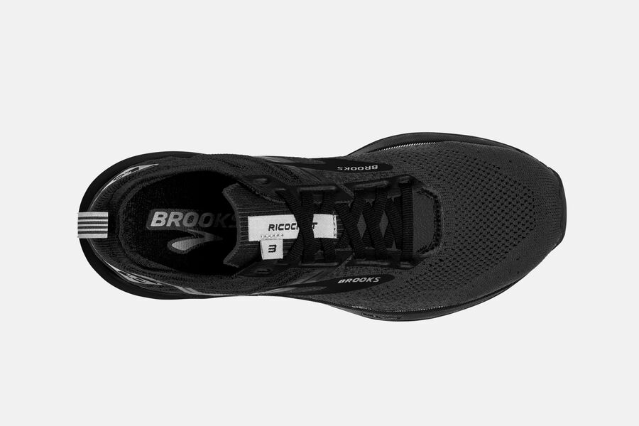 Brooks Ricochet 3 Road Running Shoes - Womens - Black - BO8179235